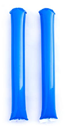 Promote Your Team BamBams Thunder Sticks 100 Pairs- Inflatable Noisemakers Available in 14 Vibrant Colors. Spirit Sticks Great for Sporting Events, Awareness Campaigns, and Customization