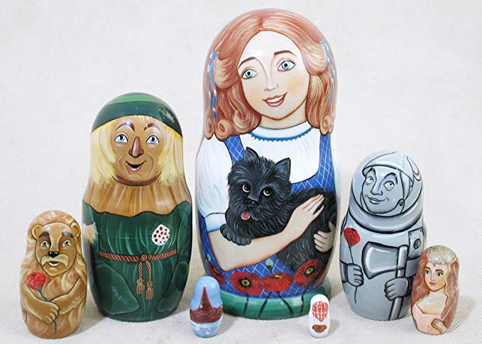Wizard of Oz Russian Nesting Doll 7pc./6